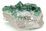 Fluorescent Green Fluorite Cluster - Diana Maria Mine, England #208869-2